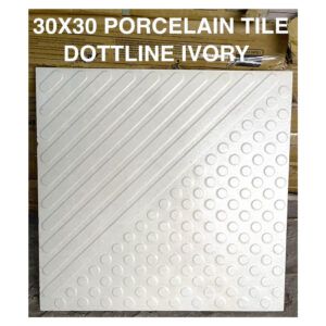 CARREAUX 30X30 PORCELAIN TILE DOTTLINE IVORY